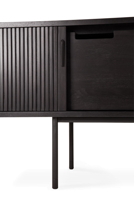 Ethnicraft Roller Max tv-meubel 162x45 teak zwart