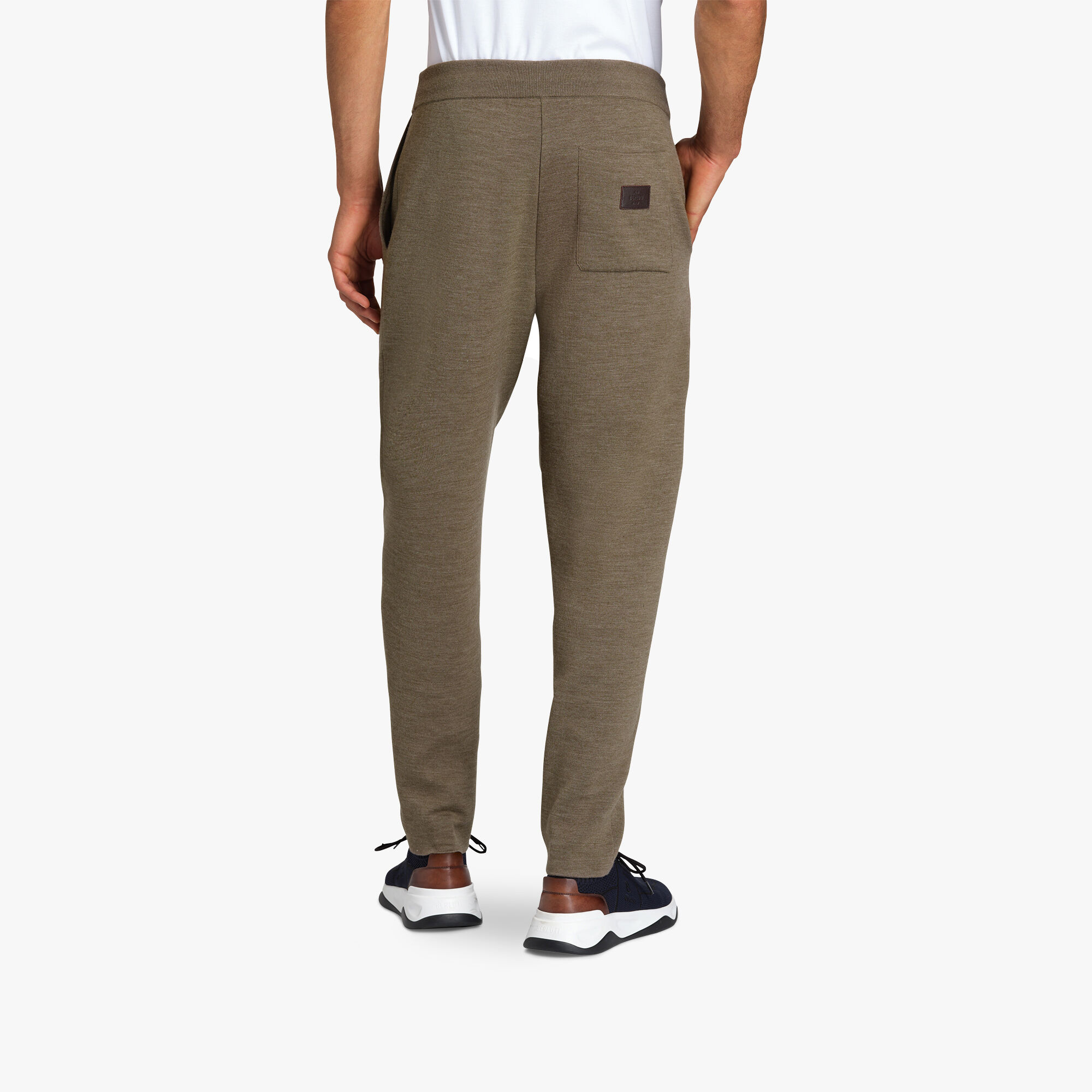 Pantalon En Laine Double Face Scritto