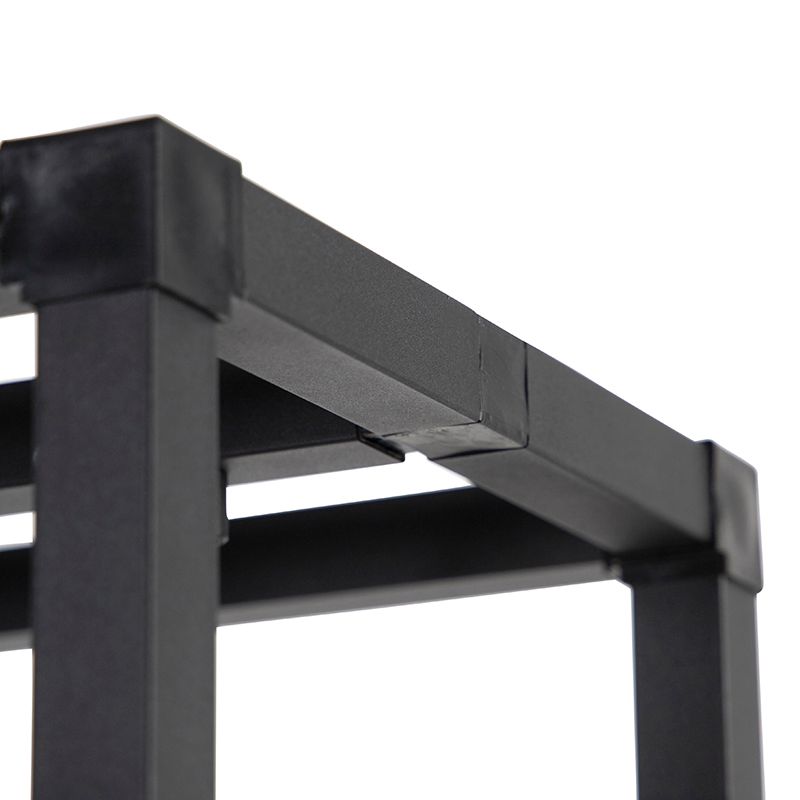 Industriële vloerlamp zwart 3-lichts - Big Cage