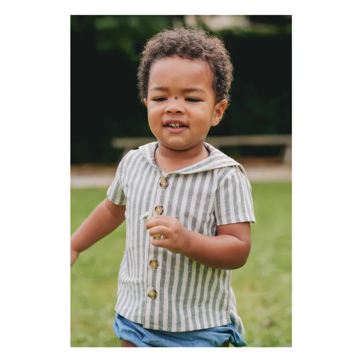 Loir Chemise Milton Rayée | Vert