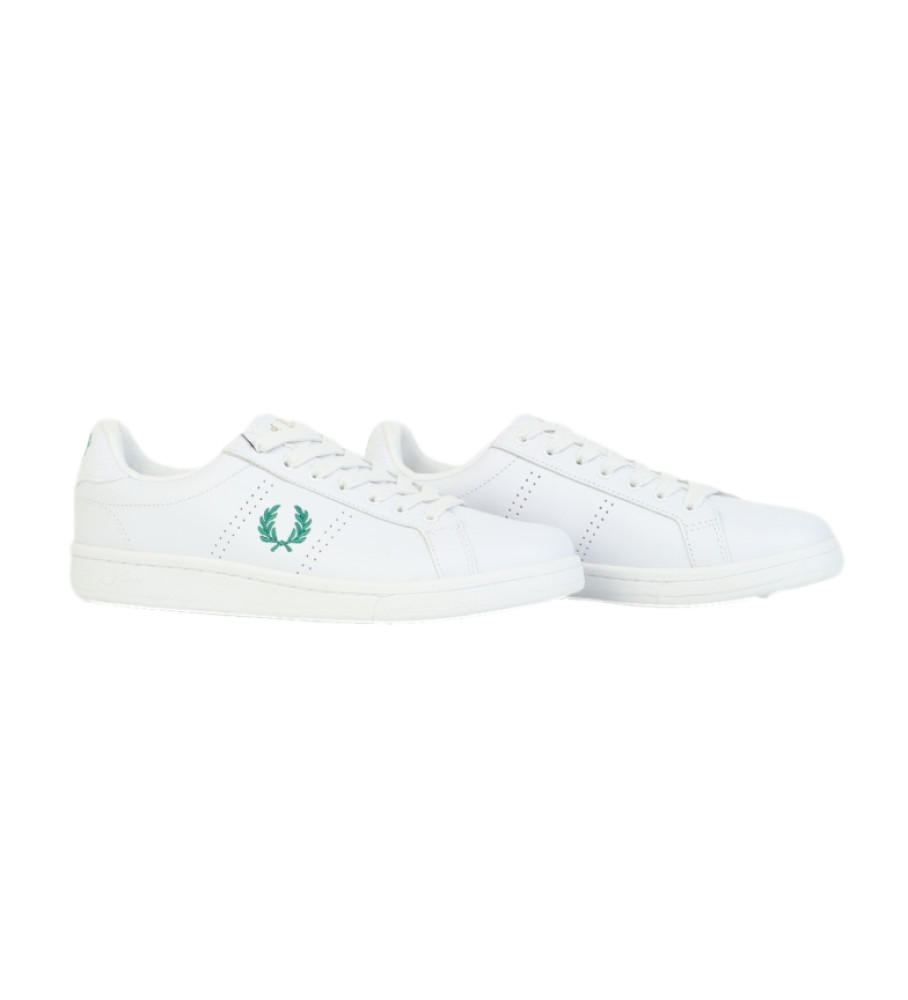 Tênis de couro Fred Perry B721 branco