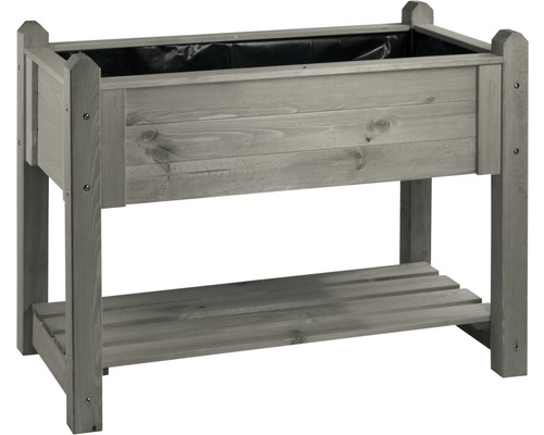 Wilk Premium verhoogde tuinbak op palen, 113 x 59 x 84,5 cm, vintage grijs