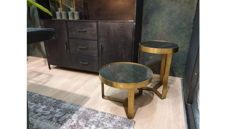 Salontafel Marble Zwart 40 cm