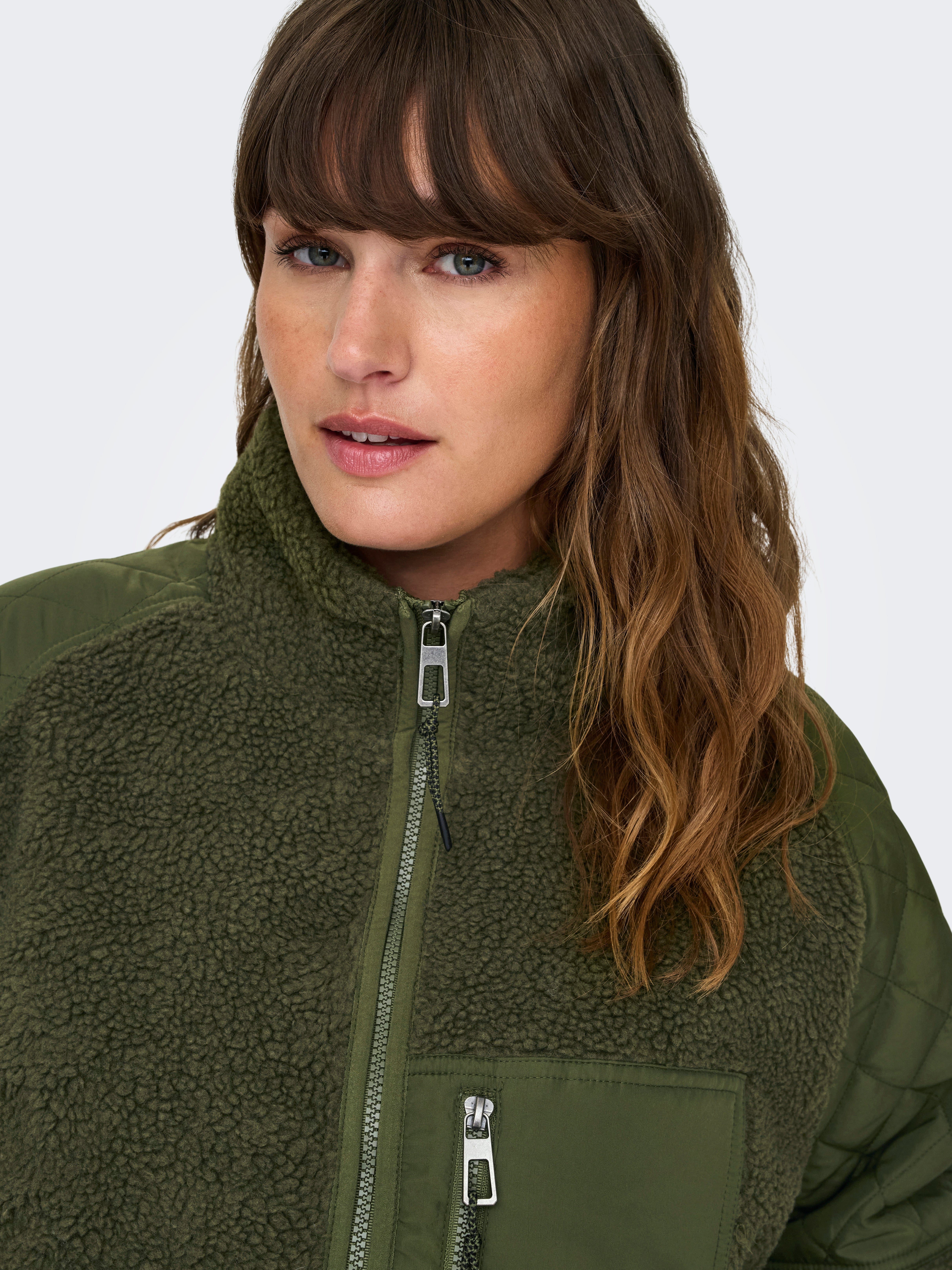 CARNEWOHIO Steppjacke Winter Moss