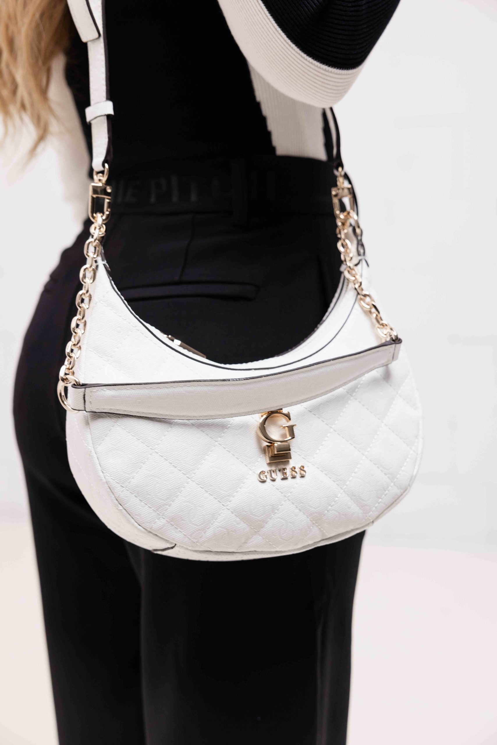 Guess Bessey Convertible Tas Dames Wit
