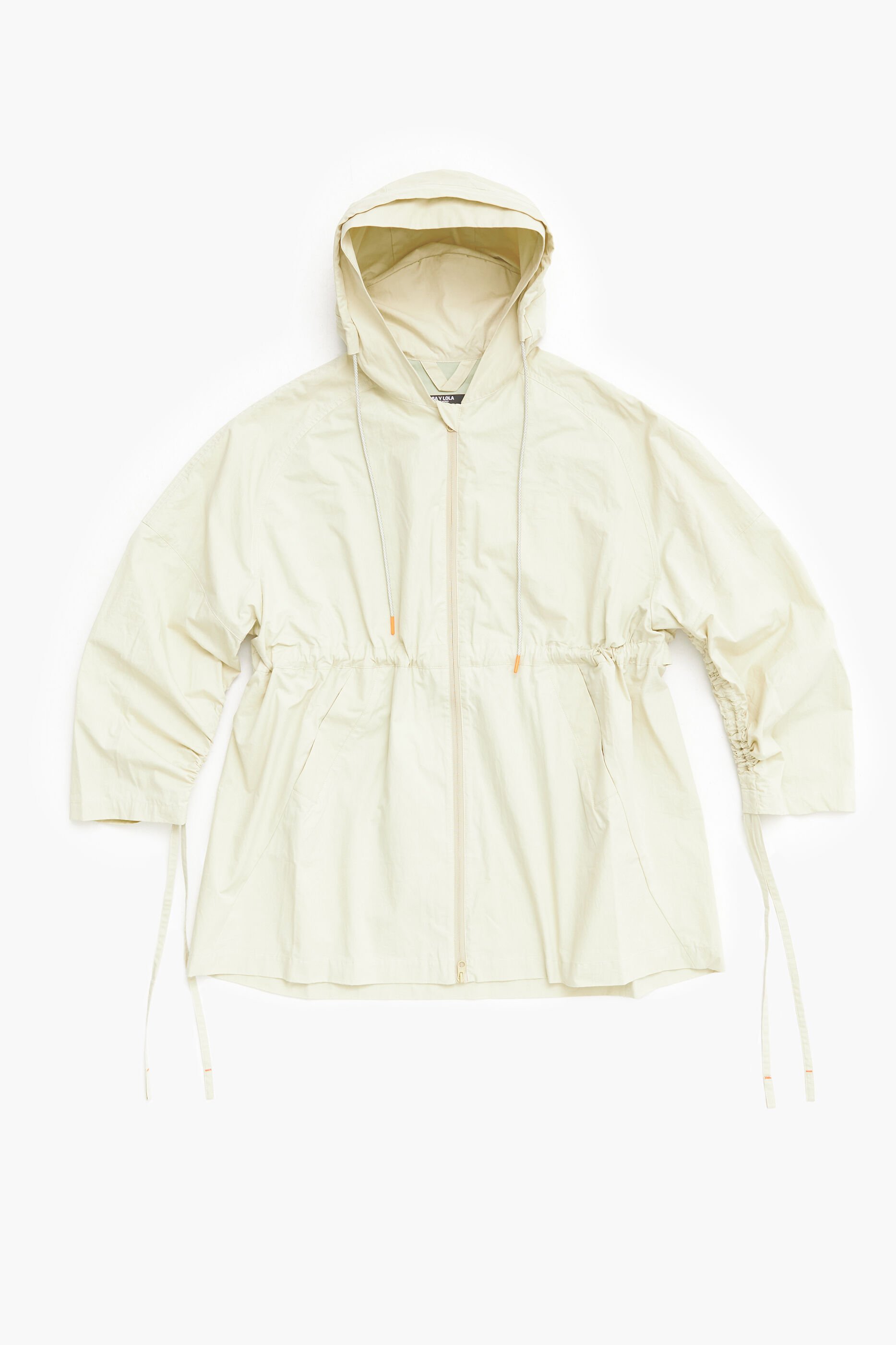 sobretudo verde-lavado oversized