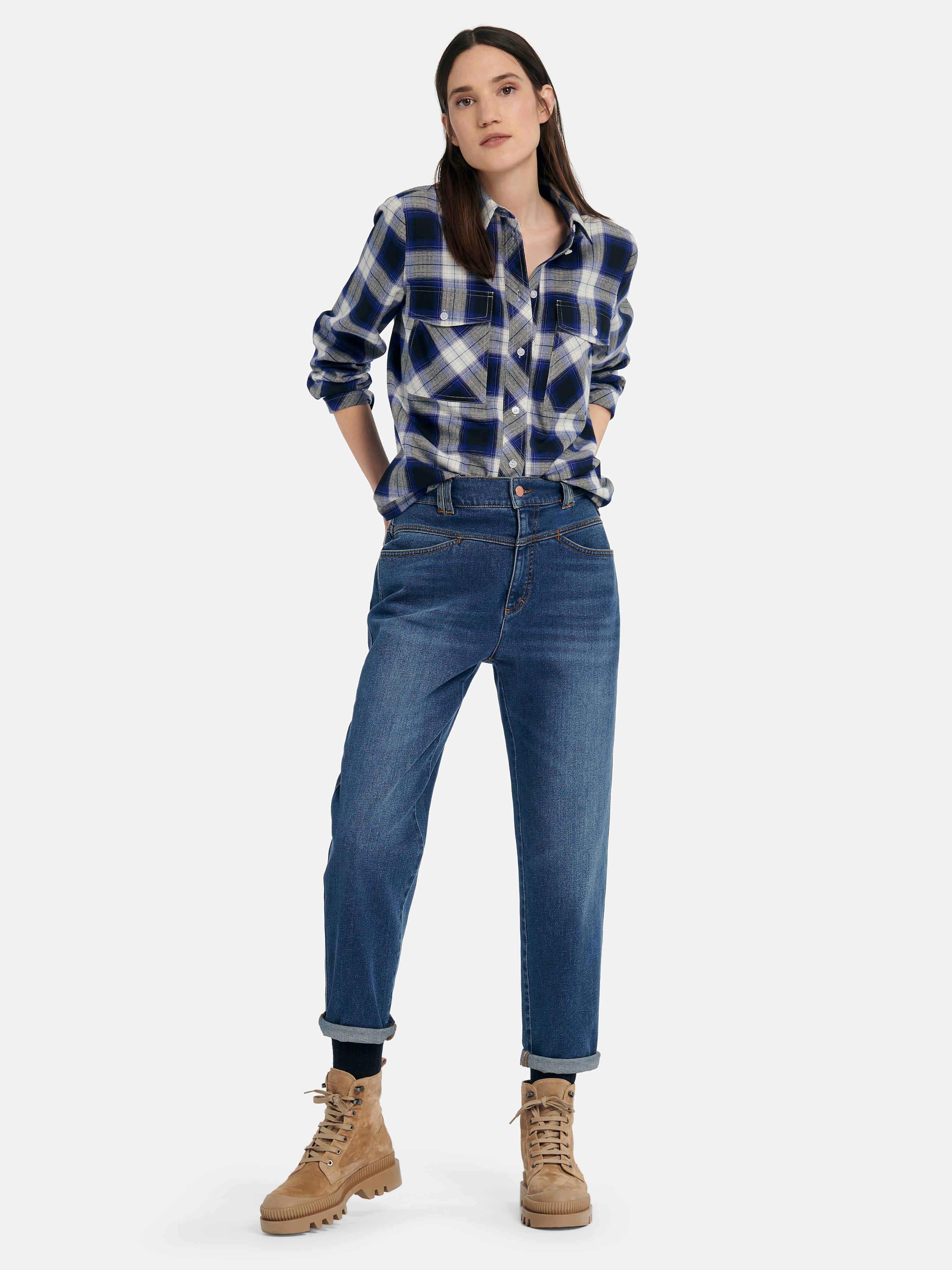 Knöchellange Slim Fit-Jeans