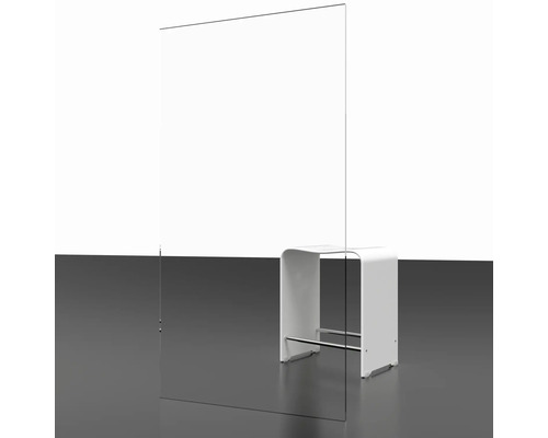Hoekinstap met draaideur SCHULTE Alexa Style 2.0 ExpressPlus 80 x 80 cm, zwart profiel, helder glas met vuilafstotende coating, deurscharnier links, deurscharnier rechts