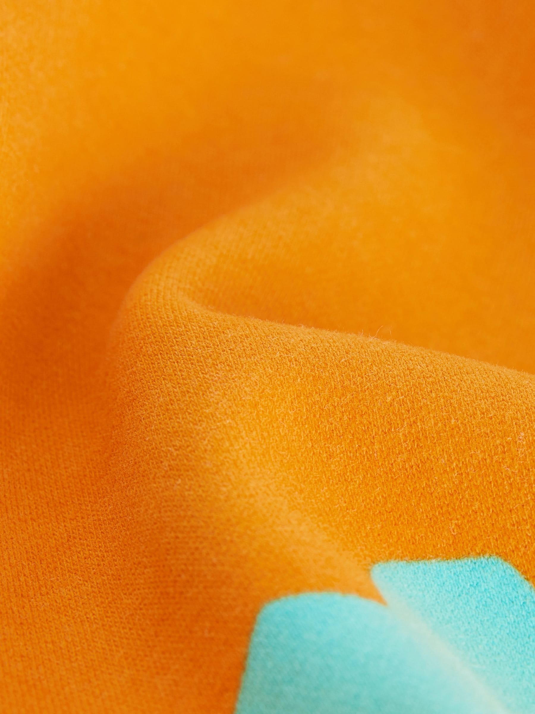 Oranje met bloemen - Sweaterjurk met lange mouwen (3 mnd-7 jr)