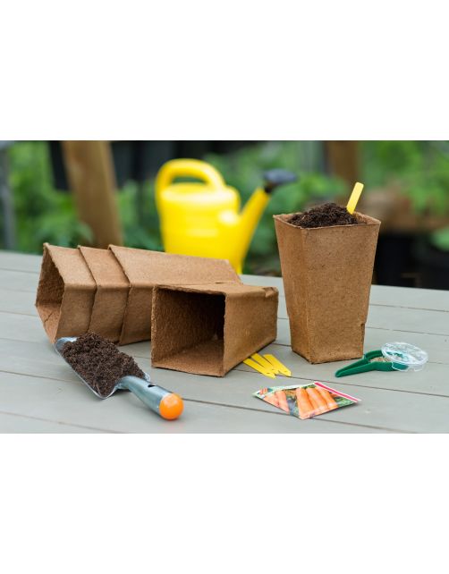 Nature Turfpot - Kweekbenodigdheden - 18x10x10 cm Bruin 5 stuks