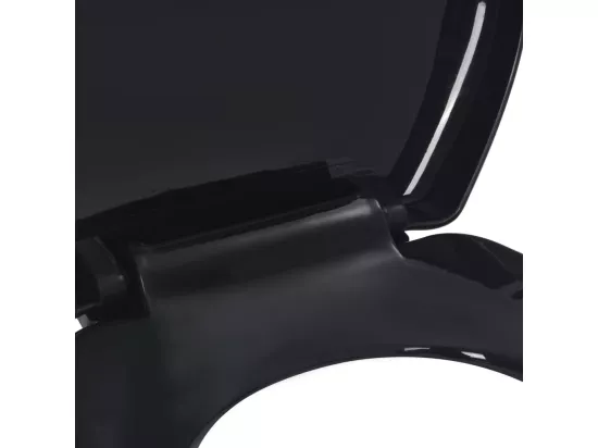 Abattant WC àfermeture en noire 45.5 x 37.5 x 5 cm 02_0002907