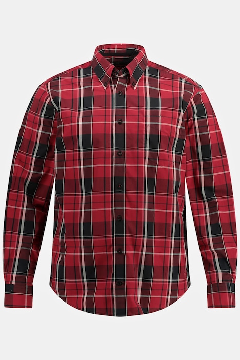 Karohemd, Langarm, Buttondown-Kragen, Modern Fit, bis 8 XL