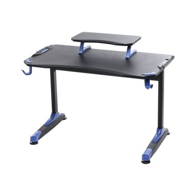 Bureau Gamer PEXER - noir et bleu