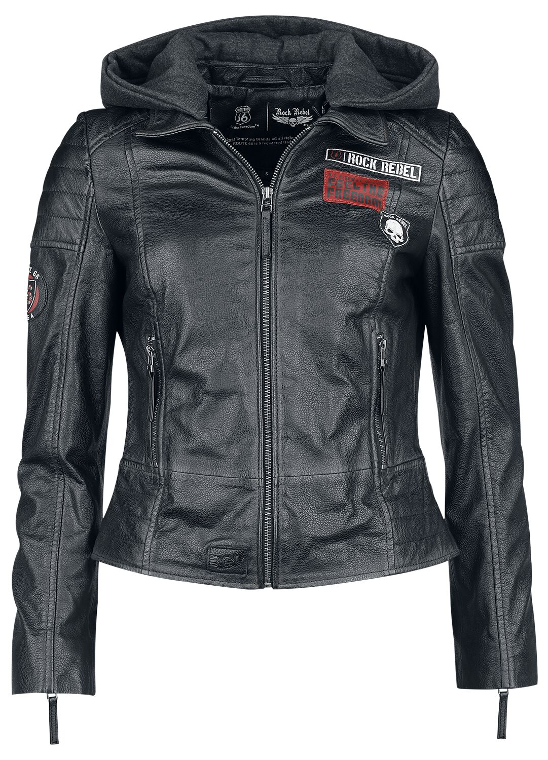 Rock Rebel X Route 66 - Leather Jacket | Rock Rebel by EMP Veste en cuir