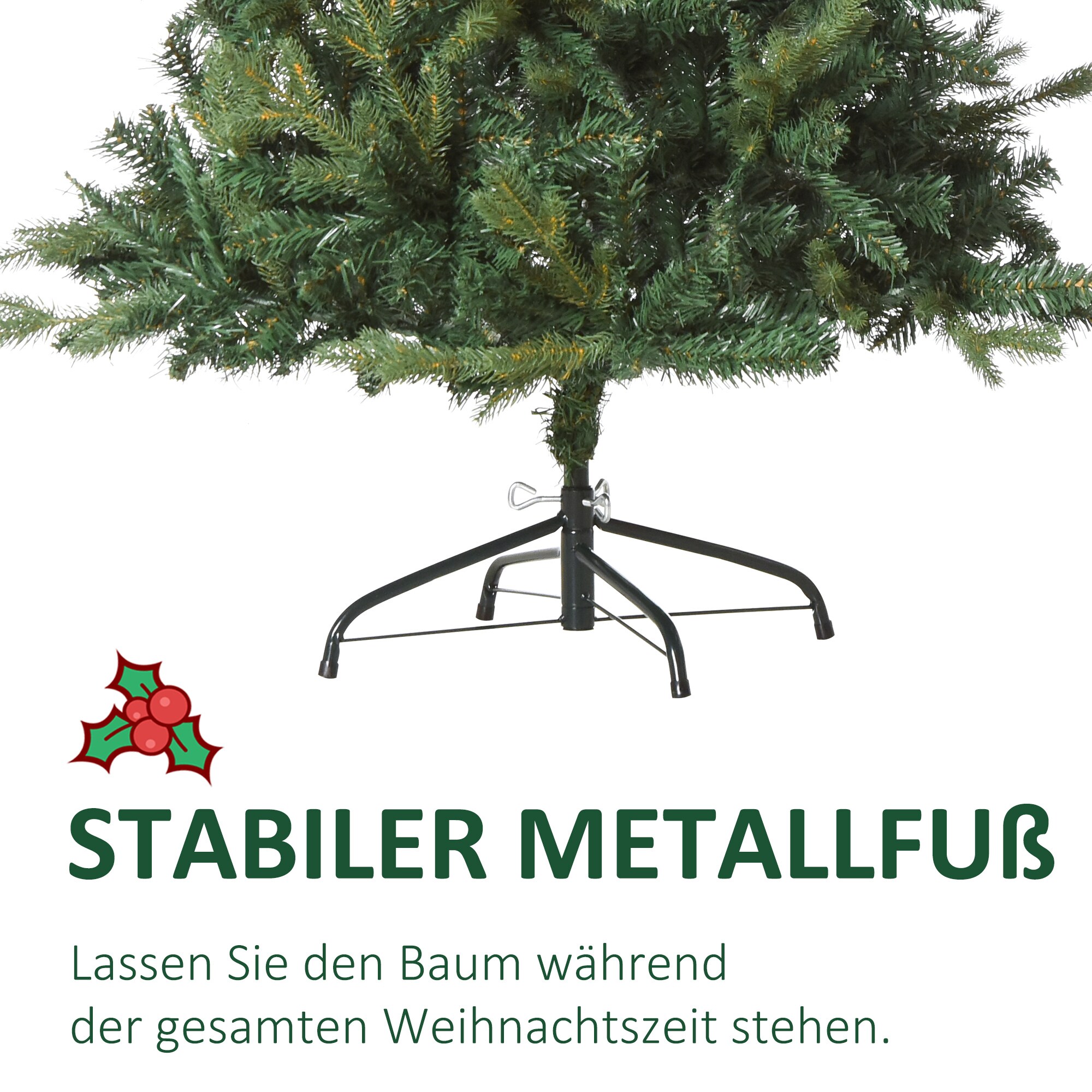 HOMCOM Künstlicher Weihnachtsbaum grün 95 x 150 cm (ØxH)