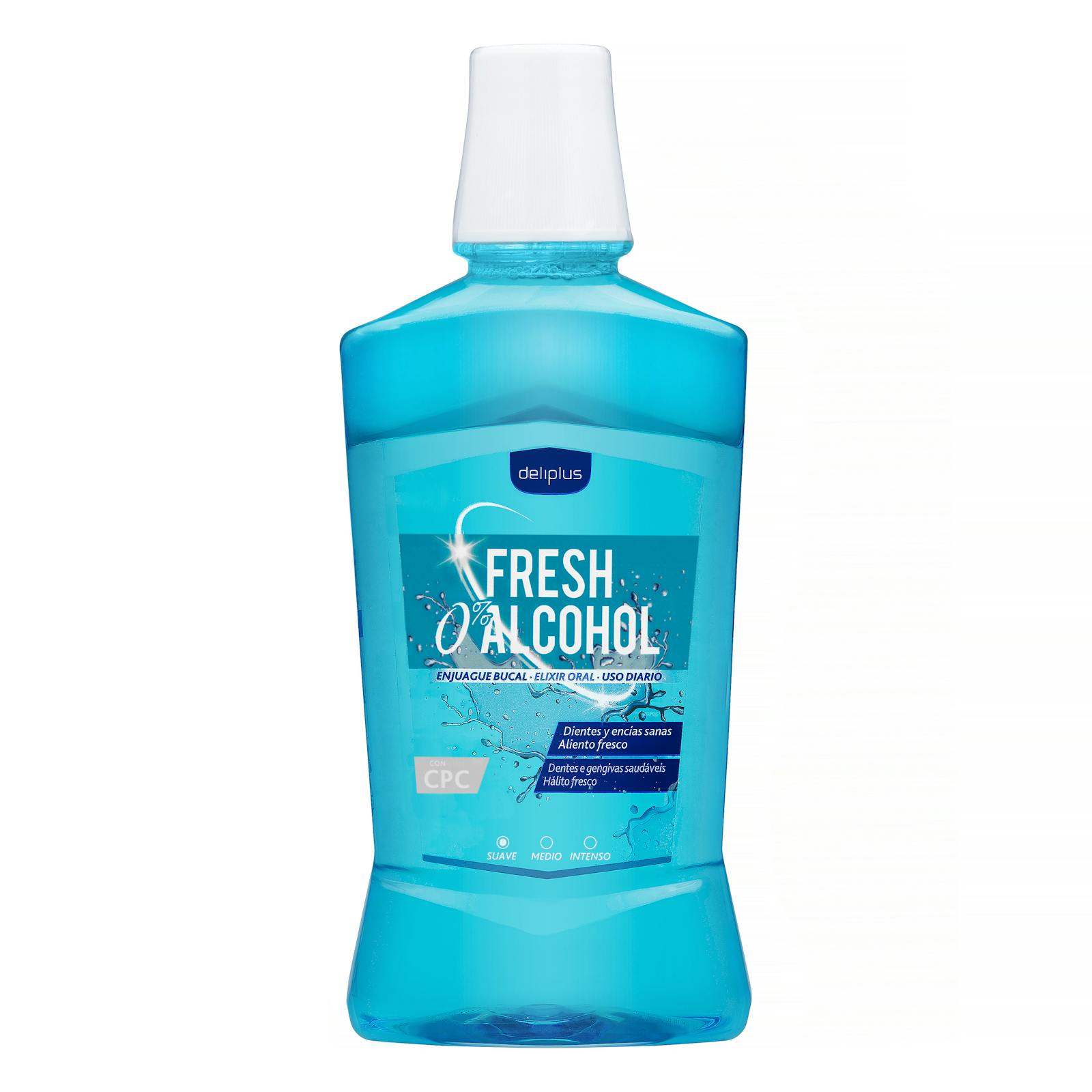 Bain de bouche Deliplus Fresh 0 % d'alcool