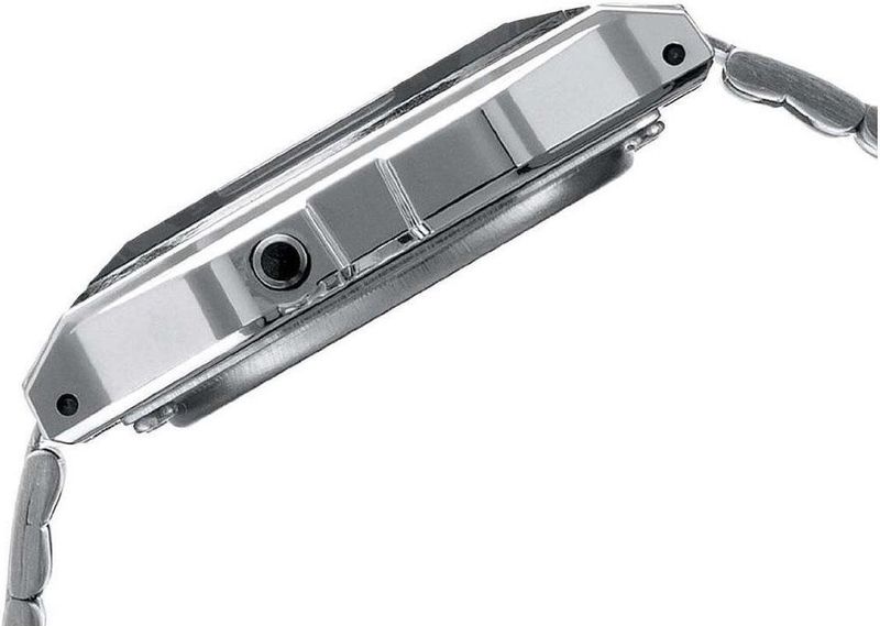 Casio - A163WA-1QES - Horloge - Zilver - Digitaal - Chronograaf - 33 mm