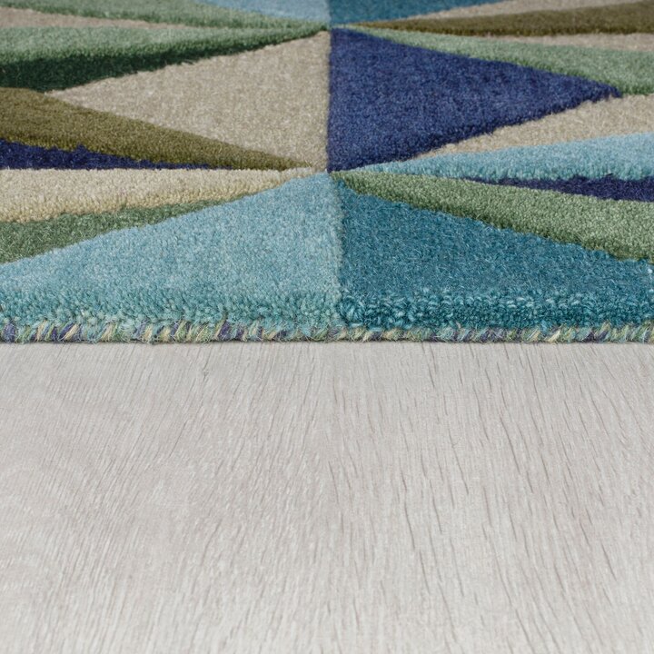Geometrisch vloerkleed - Revelino Blauw