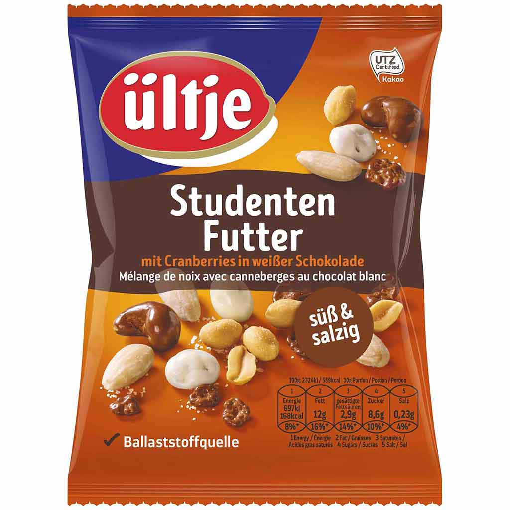 ültje Studentenfutter Süß & Salzig 150g MHD:30.10.25