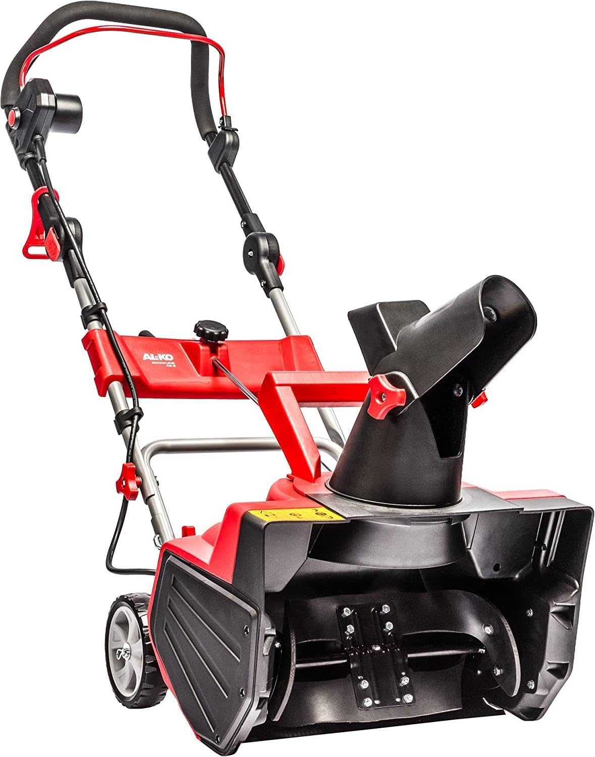 AL-KO Elektro-Schneefräse Snowline 46 E, 46 cm Räumbreite, 20 cm Einzugshöhe, 2000 W Motorleistung, höhenverstellbarer Holm, Auswurfkanal per Kurbel verstellbar, 14,5 kg leicht und sehr wendig, silber