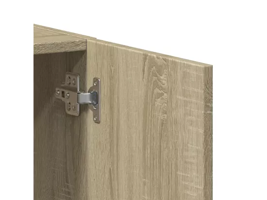 Armoire de classement chêne sonoma bois d'ingénierie