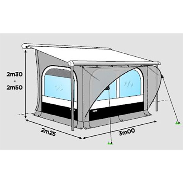 Auvent THULE QUICKFIT 3m spécial Ducato