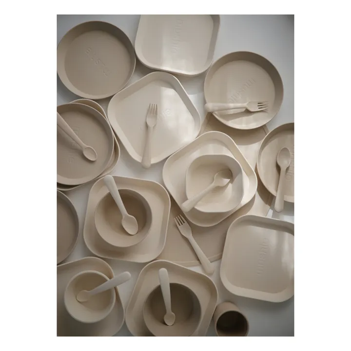 Mushie Cuillères en silicone - Set de 2 | Ivoire