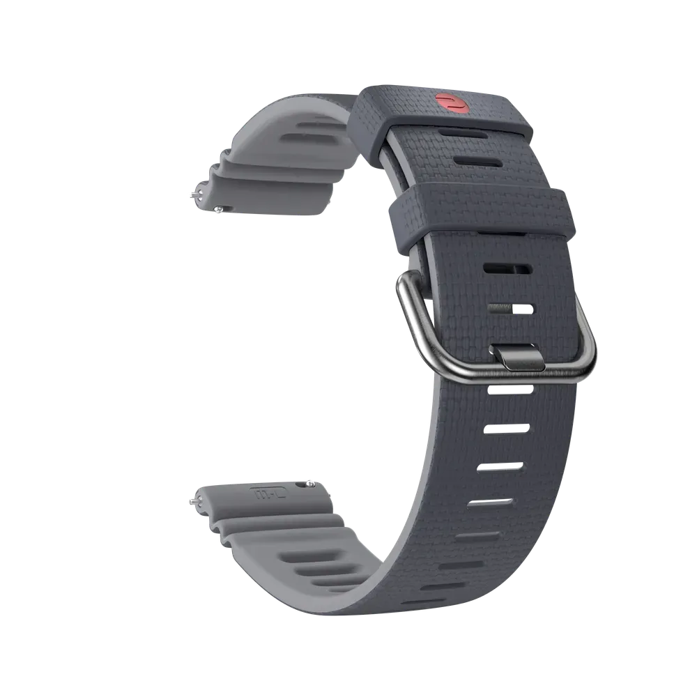 Hochwertiges Polar Silikonarmband, 22 mm 39,90 € Stylisches, stabiles und sportliches Silikonarmband mit Edelstahlschließe und schnell lösbaren Federstegen. So wechselst du Bänder immer und überall, einfach und in Sekundenschnelle. Kompatible Produkt