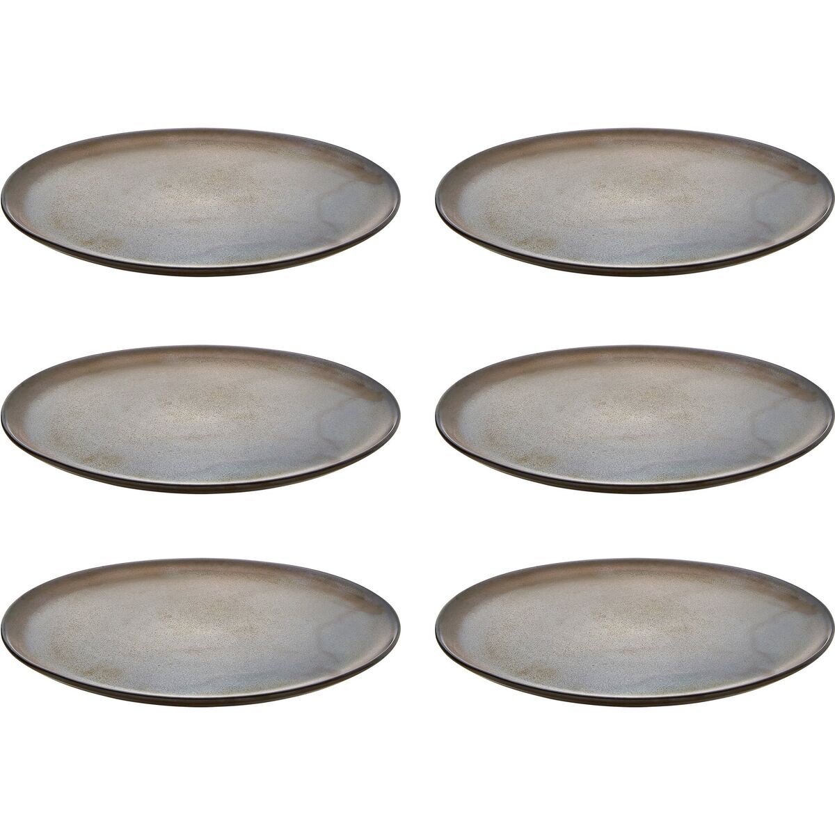RAW Frokosttallerken 23 cm. 6 stk. Metallic Brown