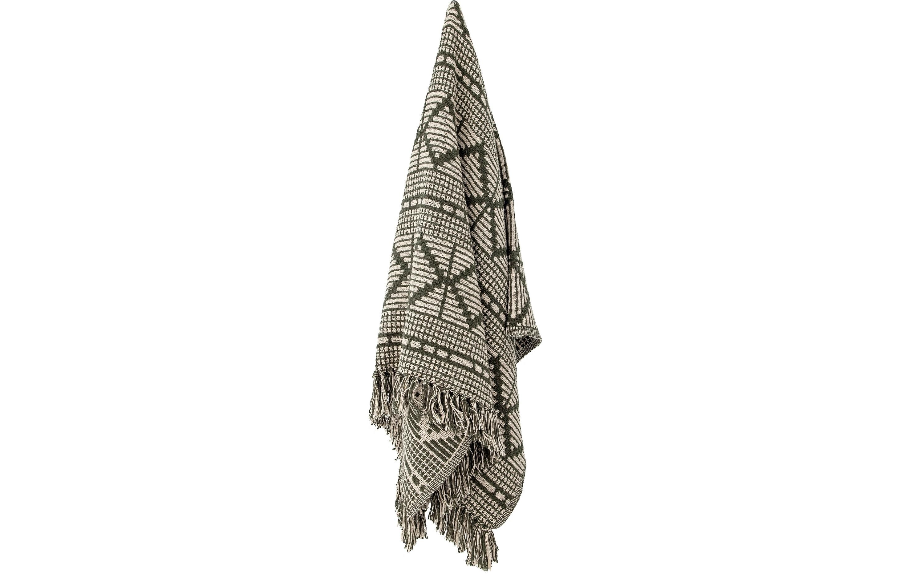 Decke Gutte 130 x 160 cm, Beige/GrünWohndecke