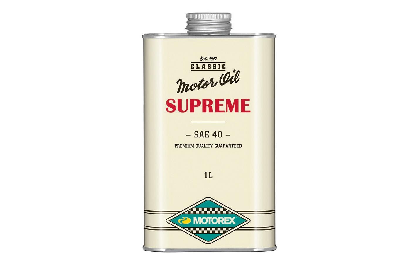 Motorenöl 4-Takt SUPREME SAE 40, 1 l4-Takt-Motorenöl für klassische Fahrzeuge, 1 Liter