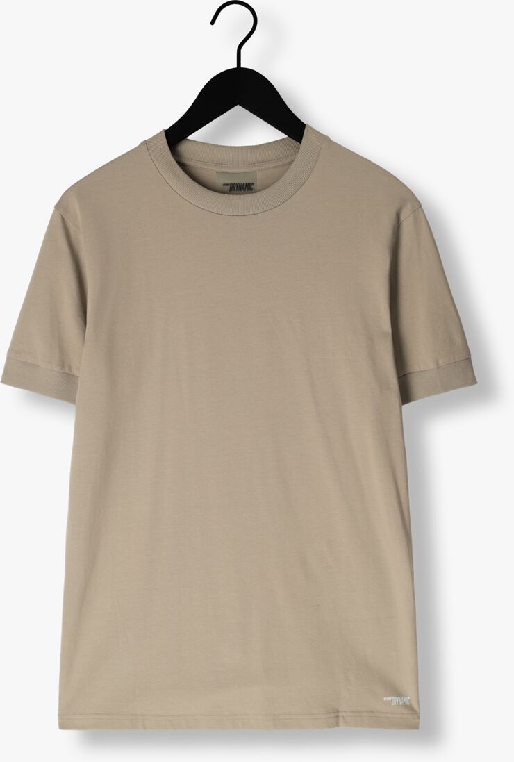 taupe drykorn t-shirt anton 520062