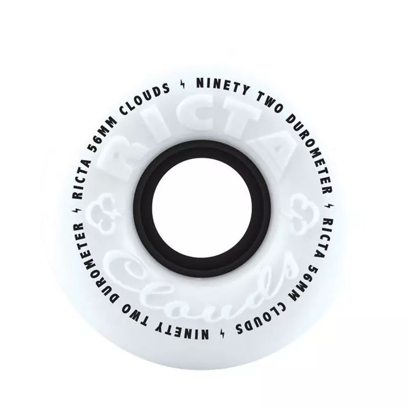 Roue Skateboard RICTA Wheels Jeu De 4 Clouds 56mm 92a Black 92a