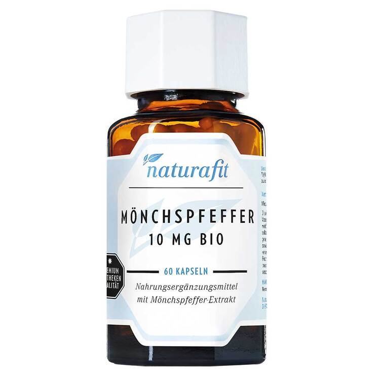 Naturafit Mönchspfeffer 10 mg Bio Kapseln, 60 St