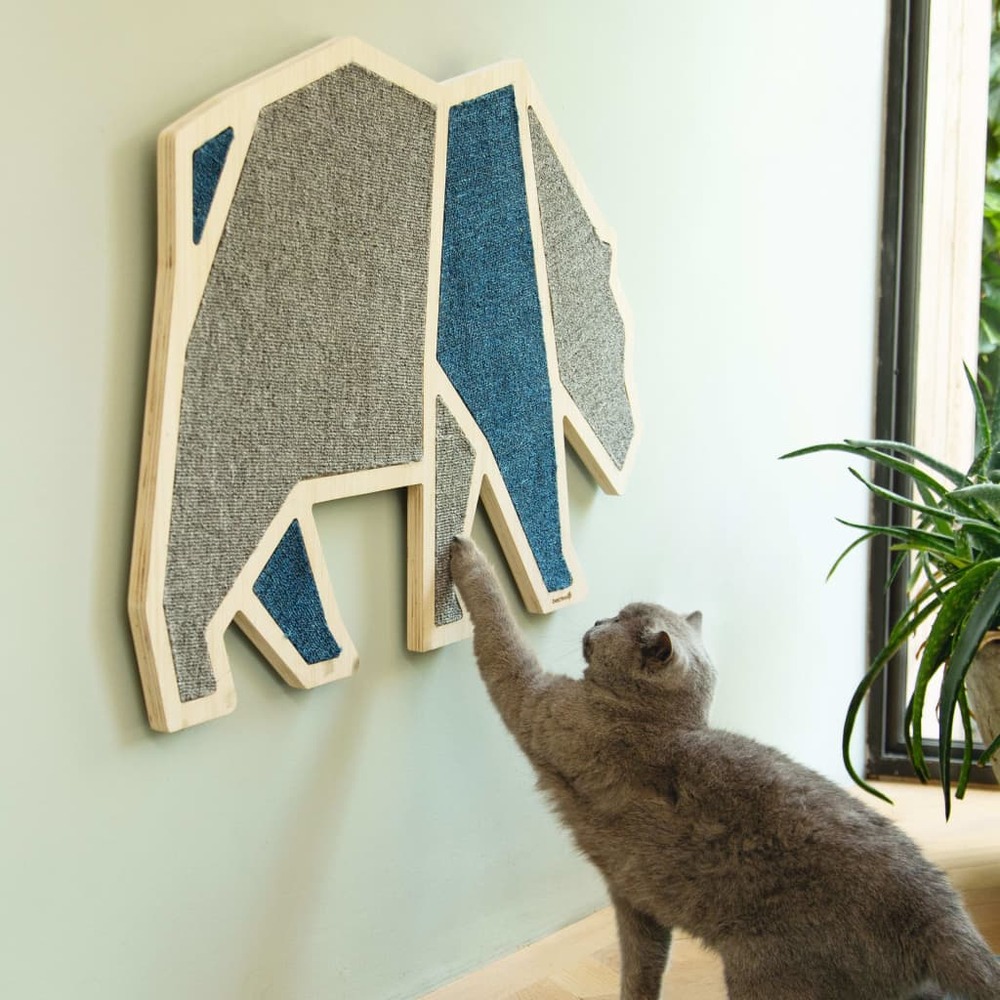 Planche à gratter blue bear 84x54 cm bois