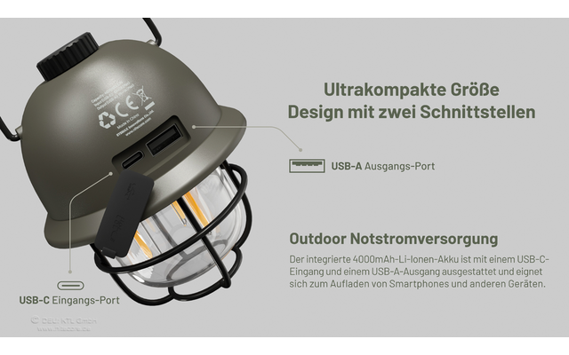 Nitecore Campingleuchte LR 40 Powerbank
