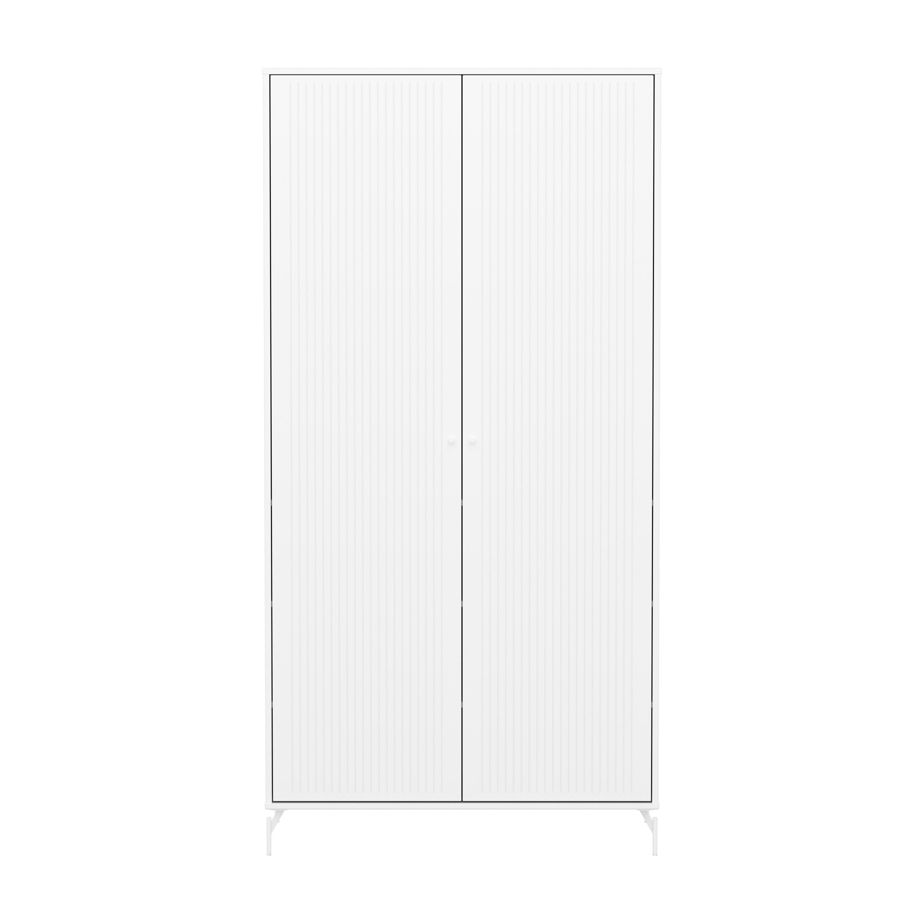 Flexa SAGA Schrank - Weiss / B: 100.0 cm x T: 55.0 cm x H: 200.0 cm
