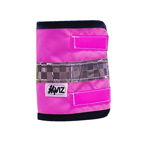 Fitas refletoras para pernas HyViz, rosa/preto