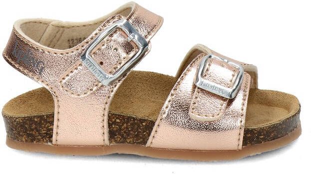 Kipling Easy 4 leren sandalen roségoud