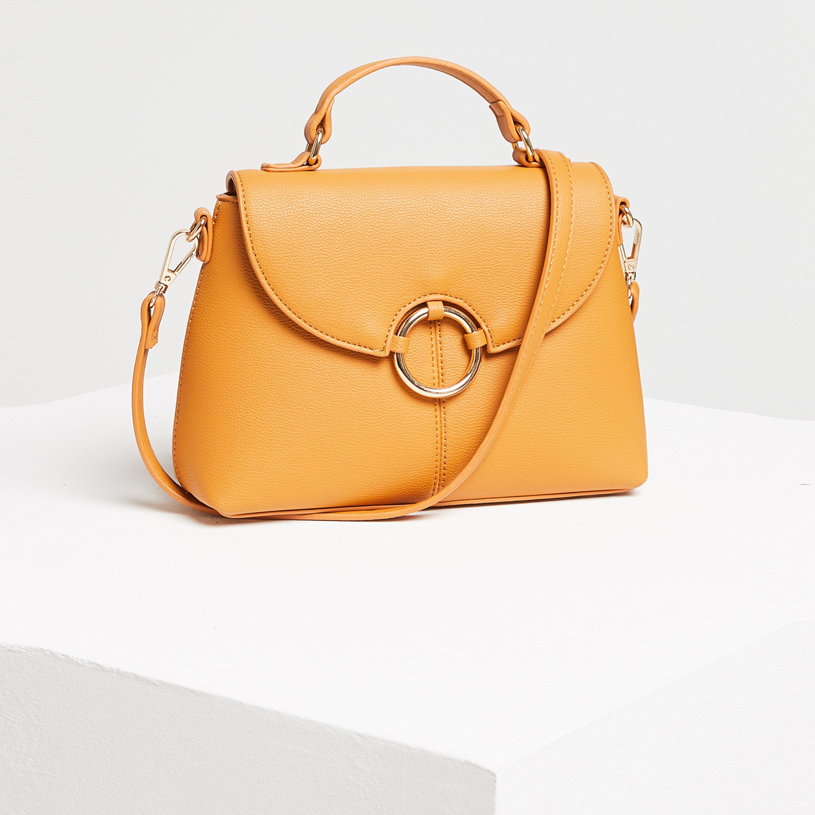Petit sac avec rabat femme - CURRY