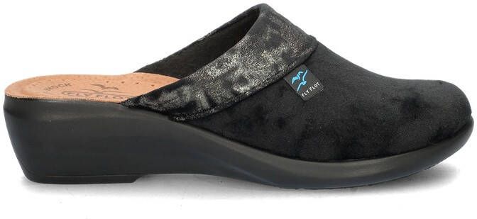 Fly Flot pantoffels zwart
