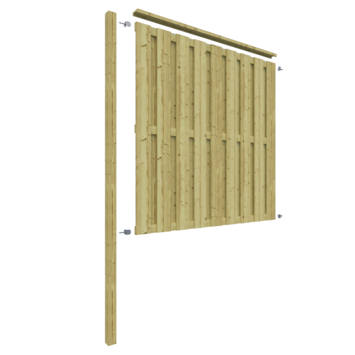 Schutting volgpakket Royal grenen hout 1,9 m lang