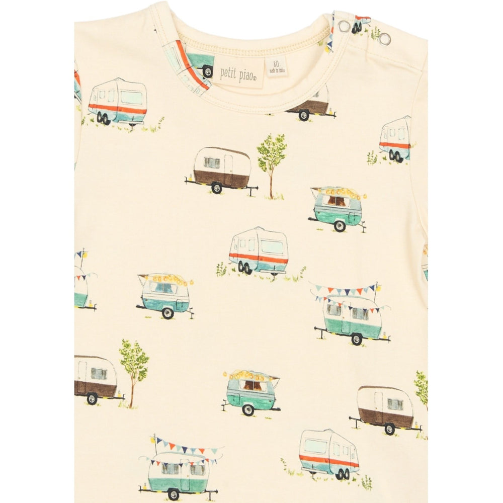 Køb Petit Piao Eggnog Camper Aop Ppsun S_S Tee