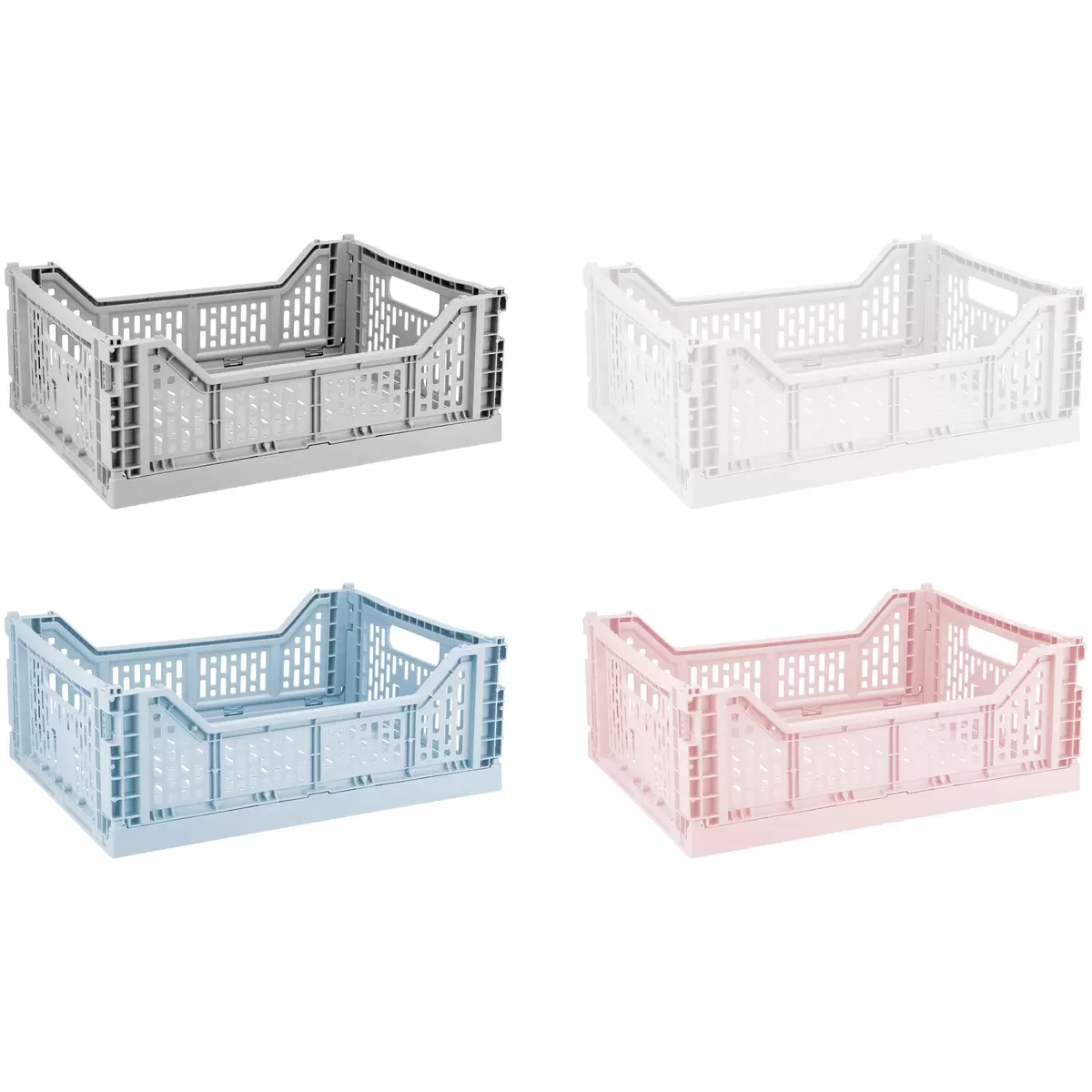 Faltbox Chaline 15 Liter Homezone rosa,blau,weiss,grau