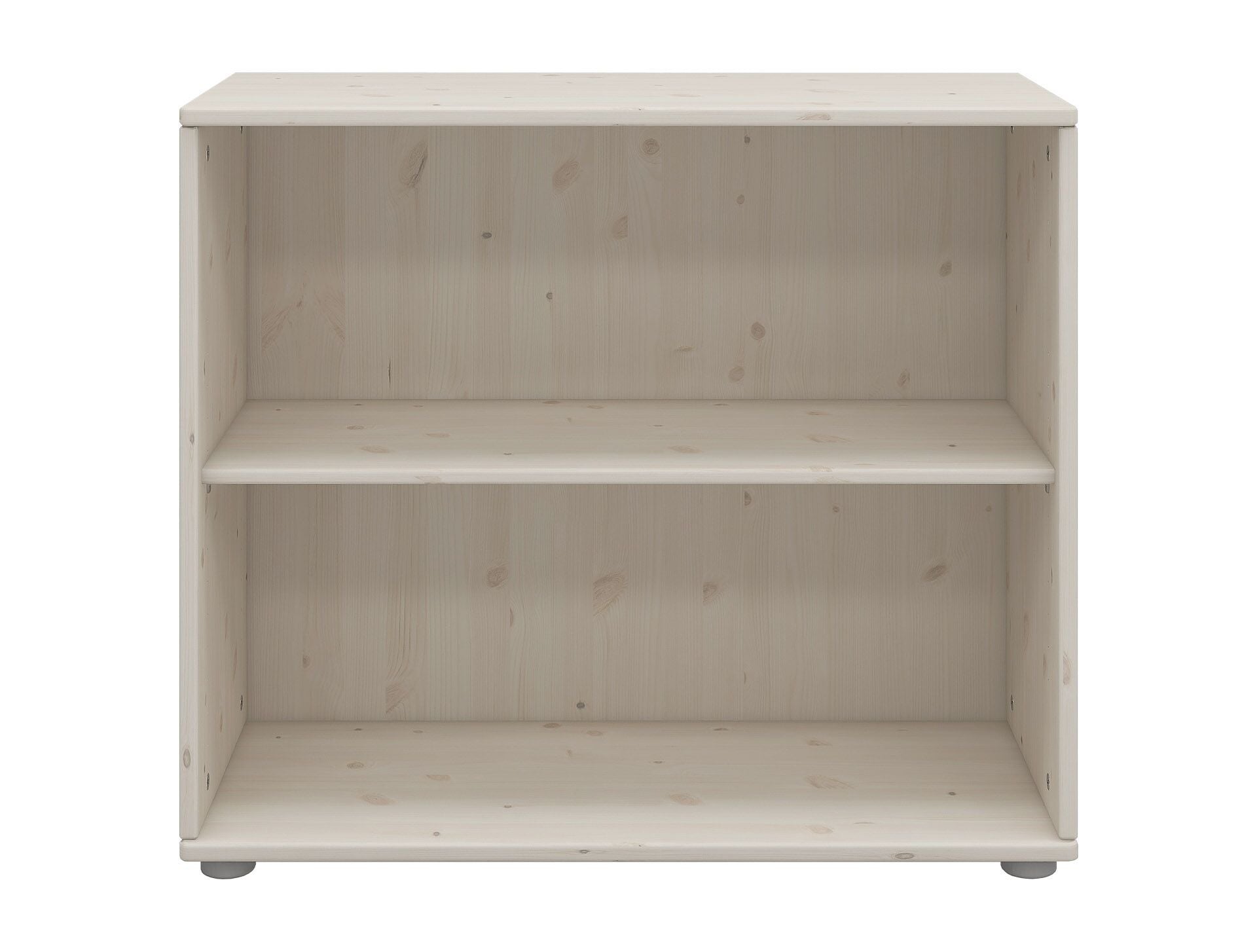 CLASSIC Regal 2 Fächer weiss - Weiss / B: 86.0 cm x T: 35.2 cm x H: 74.5 cm