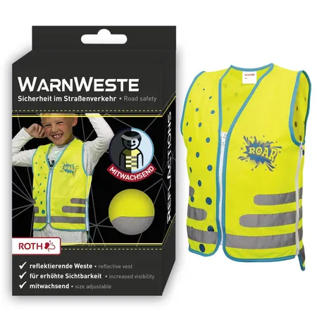 Roth Warnweste Gaming Light, reflektierend, gelb