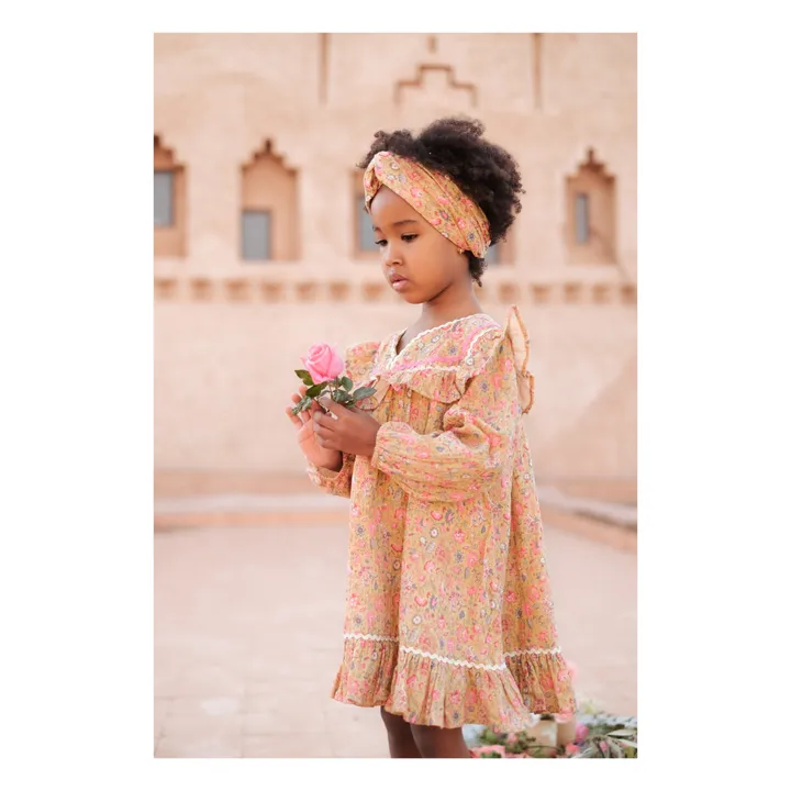 Louise Misha Robe Gaze de Coton Bio Jilana | Ocre