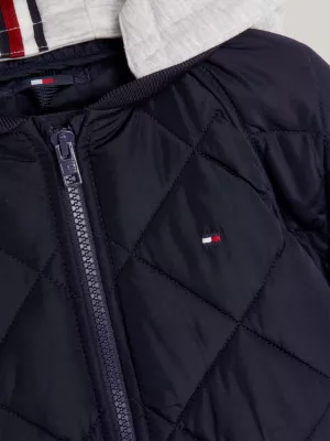 Jaqueta Bomber Essencial Acolchoada com Capuz