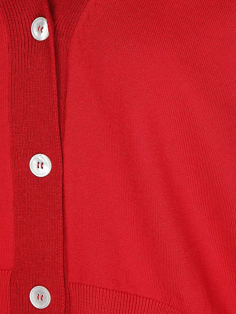 OFFICINE GENERALE Cardigan SERENA dunkelrot