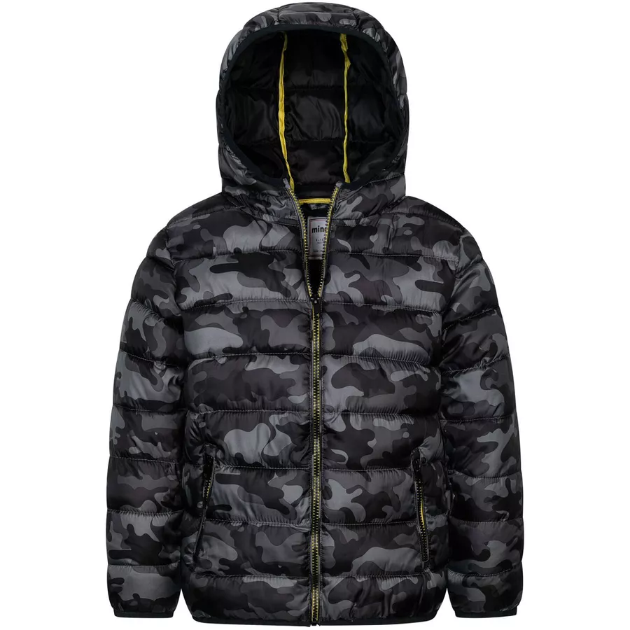 MINOTI Steppjacke mit Kapuze Schwarz
